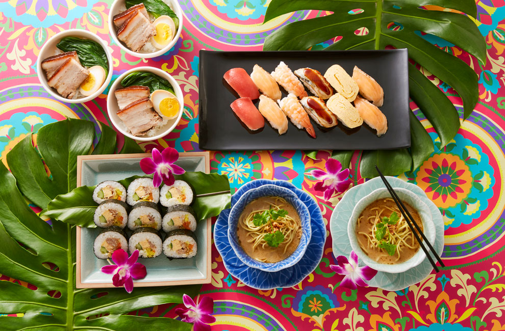 ディナーブッフェ「アジアングルメとハワイアンスイーツフェア」（飯＆麺イメージ）