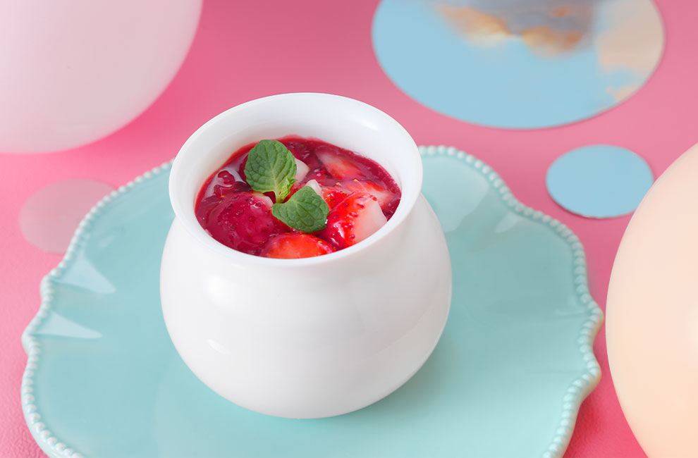 苺のプリン