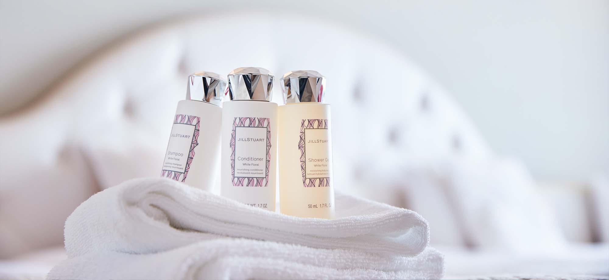 きらきらコーナールームご利用の方限定で、JILLSTUARTのアメニティをご用意。（イメージ）