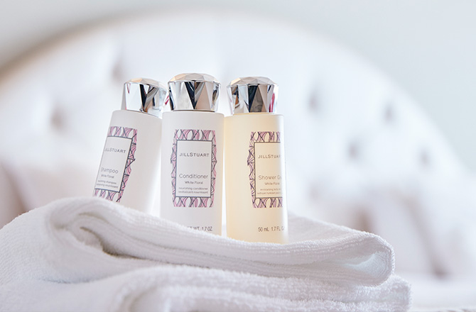 きらきらコーナールームご利用の方限定で、JILLSTUARTのアメニティをご用意。（イメージ）