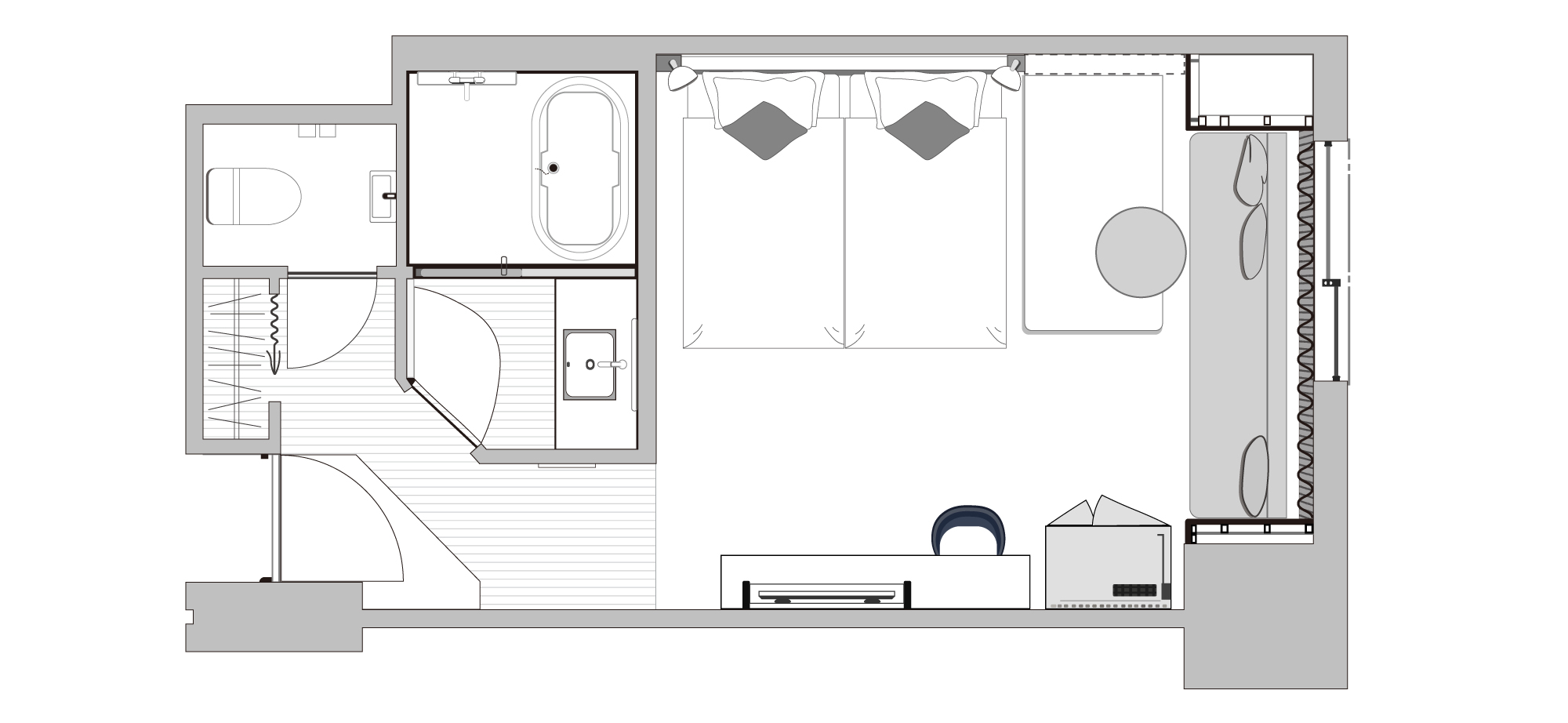 平面図（間取りは一例です）