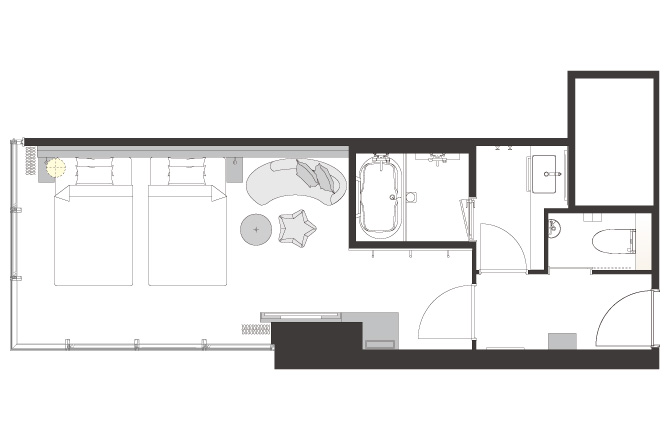 平面図（間取りは一例です）