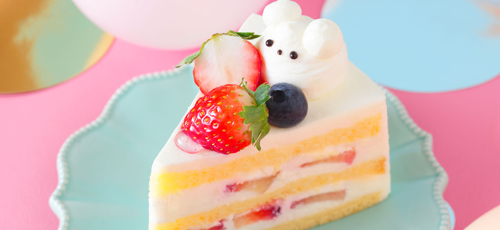 くまさんのショートケーキ